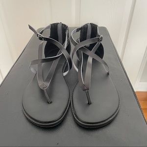 TORRID leather t strap gladiator sandal